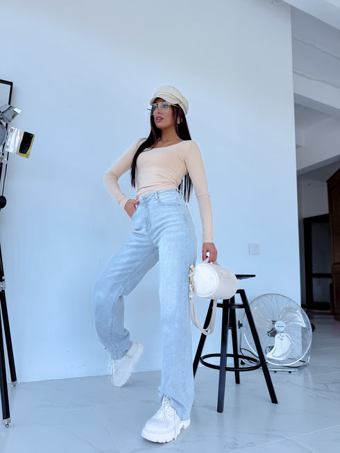 PUSH-UP top "OPULENCE VD73" - BEIGE